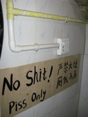 No shit piss only